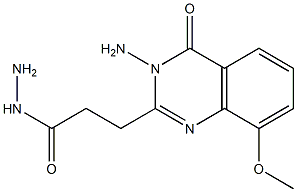 2-Quinazolinepropionic  acid,  3-amino-3,4-dihydro-8-methoxy-4-oxo-,  hydrazide  (6CI)