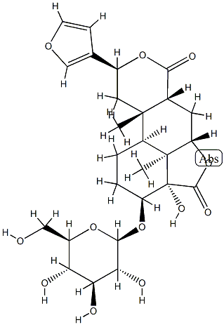 [3S,5aα,6aα,10bβ,(+)]-9α-(3-Furanyl)-3α-(β-D-glucopyranosyloxy)dodecahydro-3aβ-hydroxy-10aα,10cβ-dimethyl-4H,7H-furo[2',3',4':4,5]naphtho[2,1-c]pyran-4,7-dione
