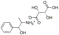 beta-hydroxy-alpha-methylphenethylammonium [R-(R*,R*)]-hydrogen tartrate