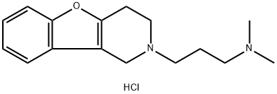 Benzofuro(3,2-c)pyridine, 1,2,3,4-tetrahydro-2-(3-(dimethylamino)propy l)-, dihydrochloride