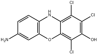 1,2,4-trichloro-7-amino-3H-isophenoxazin-3-one