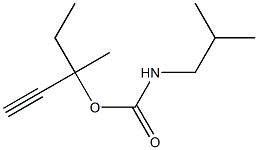 Carbamic acid, isobutyl-, 1-ethyl-1-methyl-2-propynyl ester (6CI)