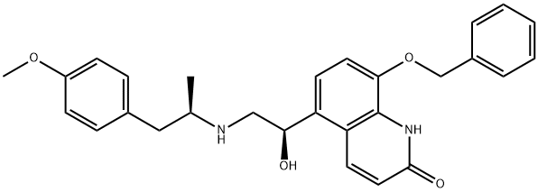 5-[(1R)-1-羥基-2-[[(1R)-2-(4-甲氧基苯基)-1-甲基乙基]氨基]乙基]-8-(芐氧基)-2(1H)-喹啉酮