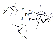 platinum(4+) 2,6,6-trimethylbicyclo[3.1.1]heptane-3-thiolate