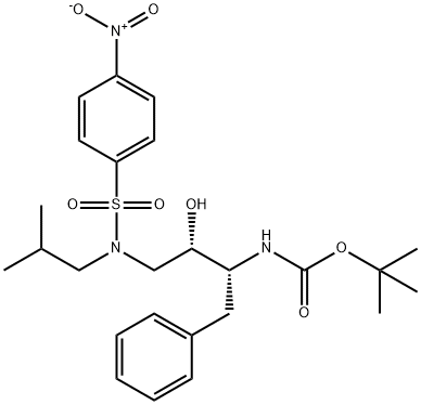 N-[(1R,2S)-2-羥基-3-[(2-甲基丙基)[(4-硝基苯基)磺酰基]氨基]-1-(苯基甲基)丙基]氨基甲酸叔丁酯